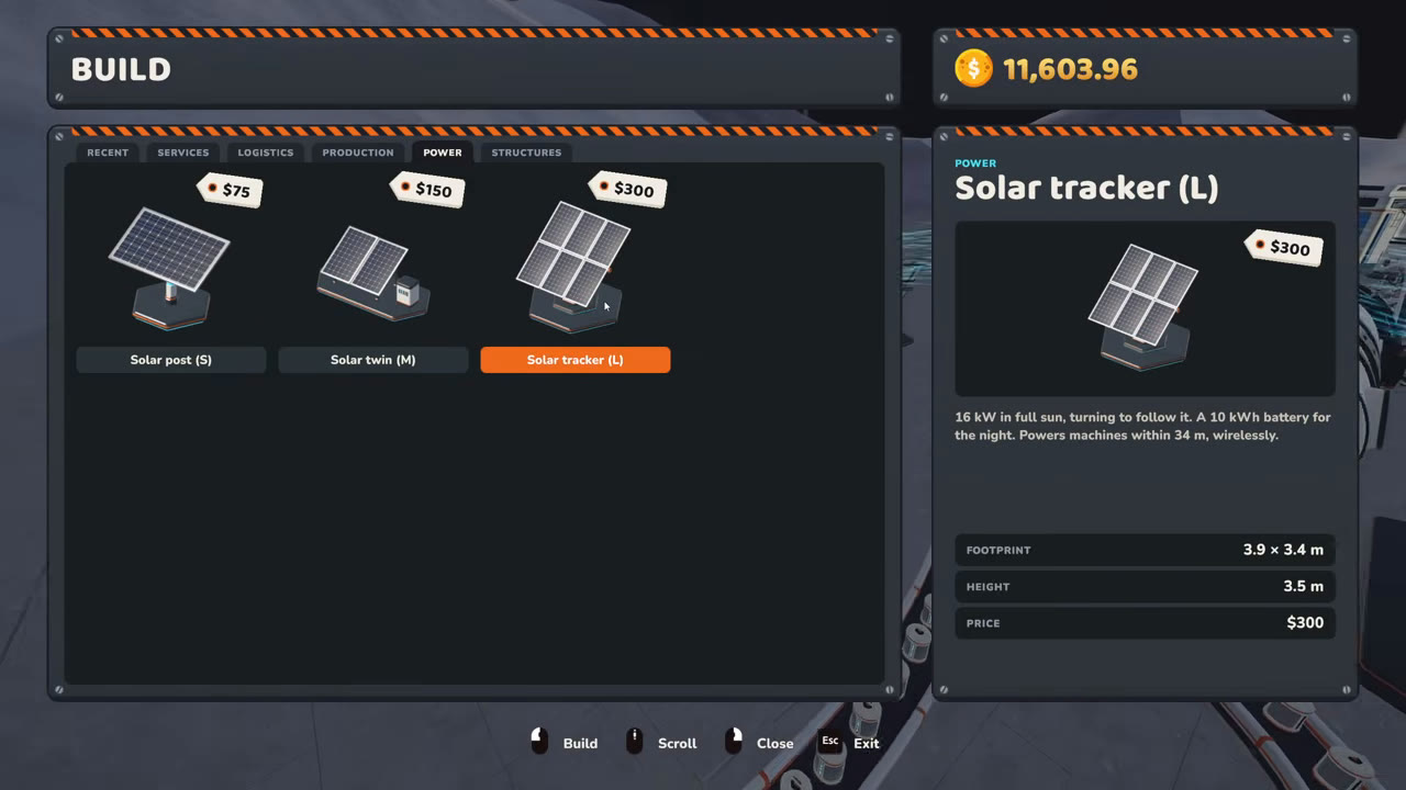 Solar tracker (L)