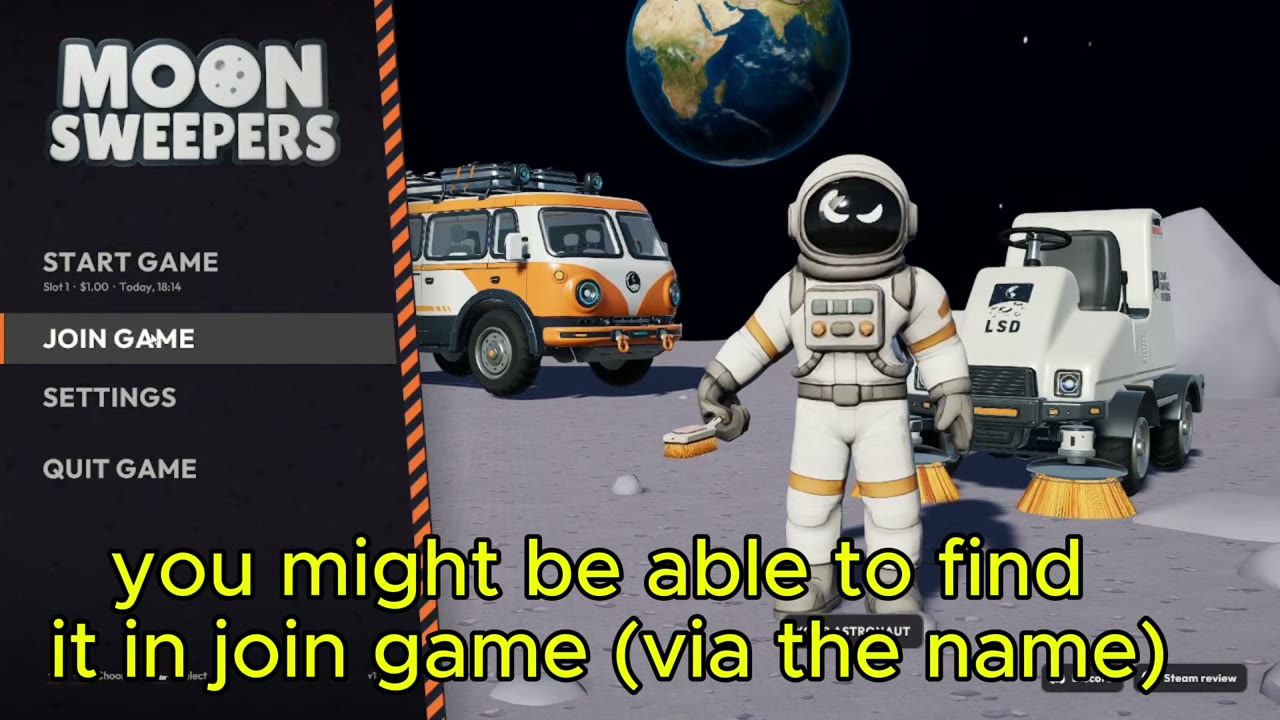 Main menu with Join game