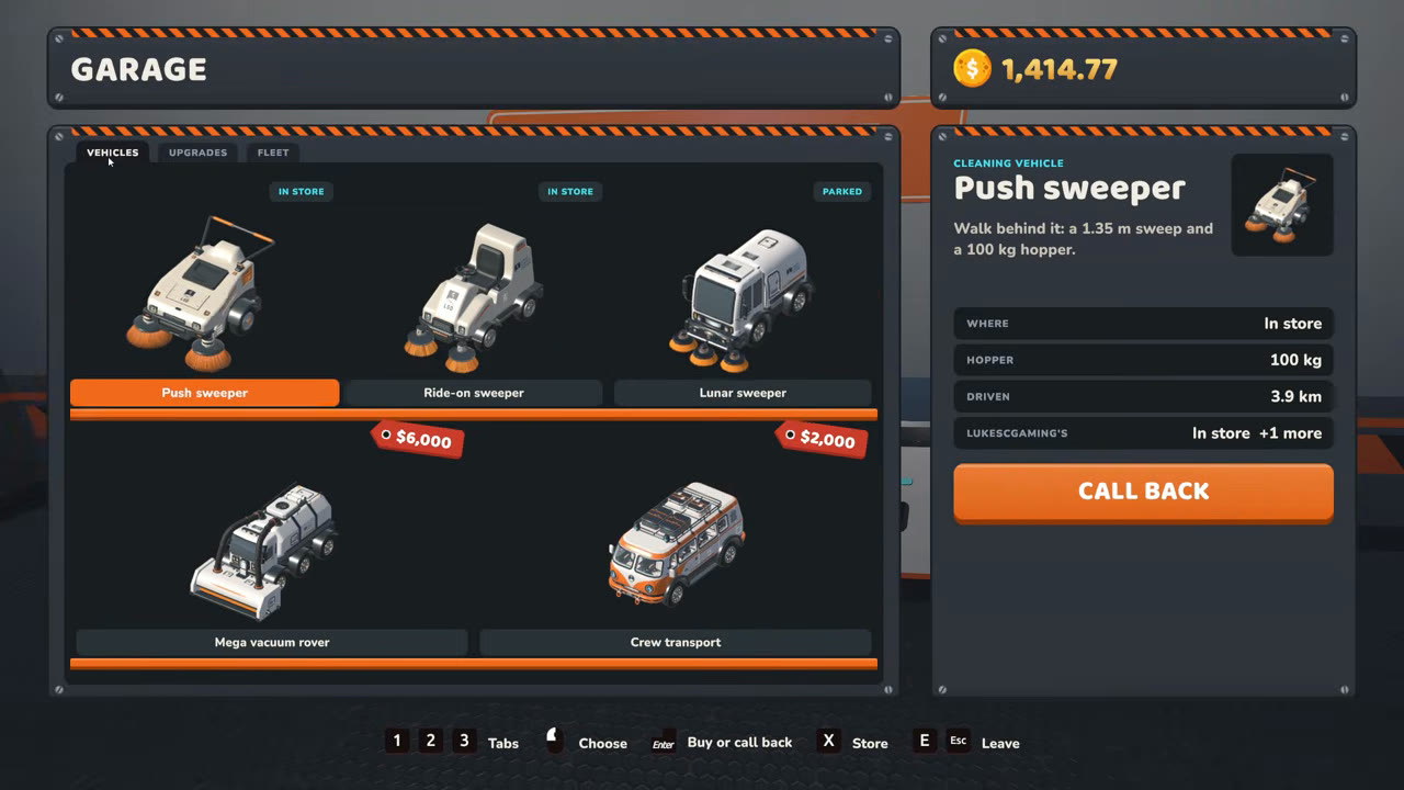Push sweeper