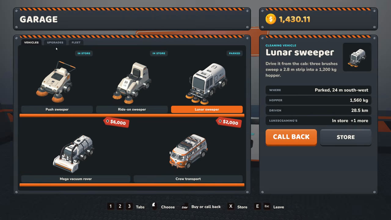 Lunar sweeper